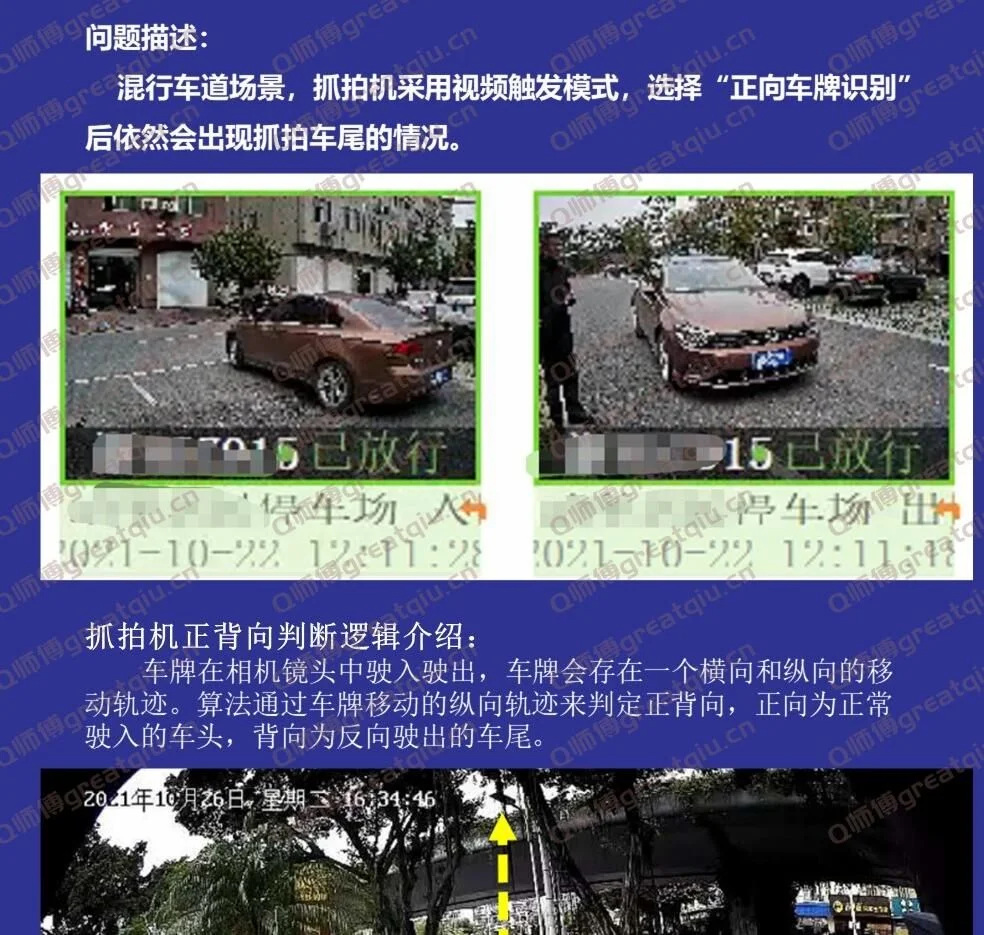 海康威视出入口抓拍机抓拍车尾问题总结
