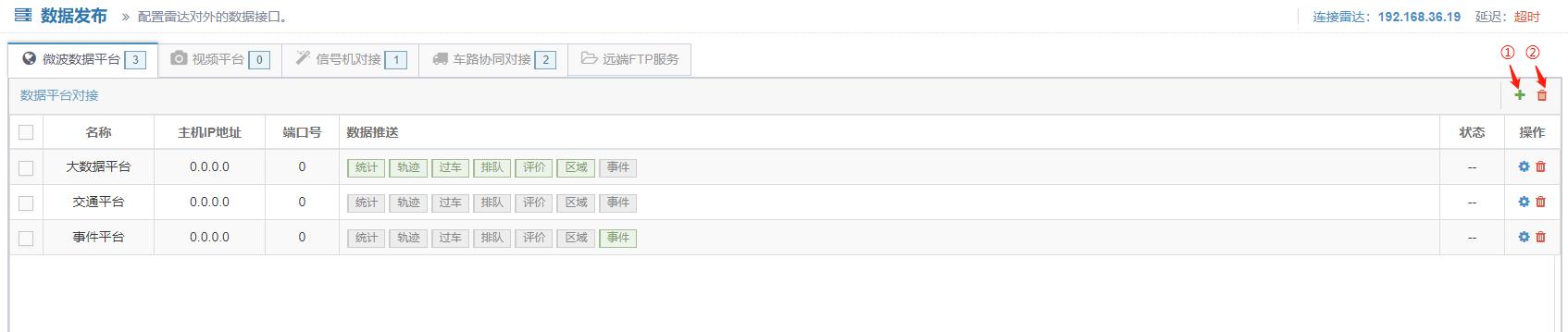 信号机对接配置